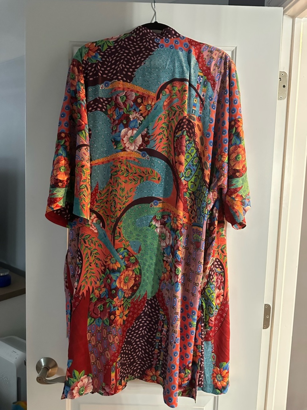 Chico's Duster with Geometric Print Reversible - Picture 2 of 6